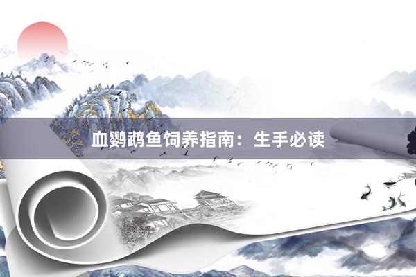血鹦鹉鱼饲养指南：生手必读